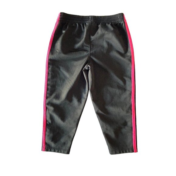 Adidas Toddler 2-Piece Pink & Black Outfit Size 24M Polyester Jacket & Pants Set - Picture 9 of 9